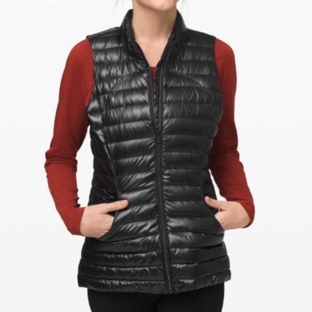 NWOT Lululemon Pack It Down Shine Vest Black Size 10